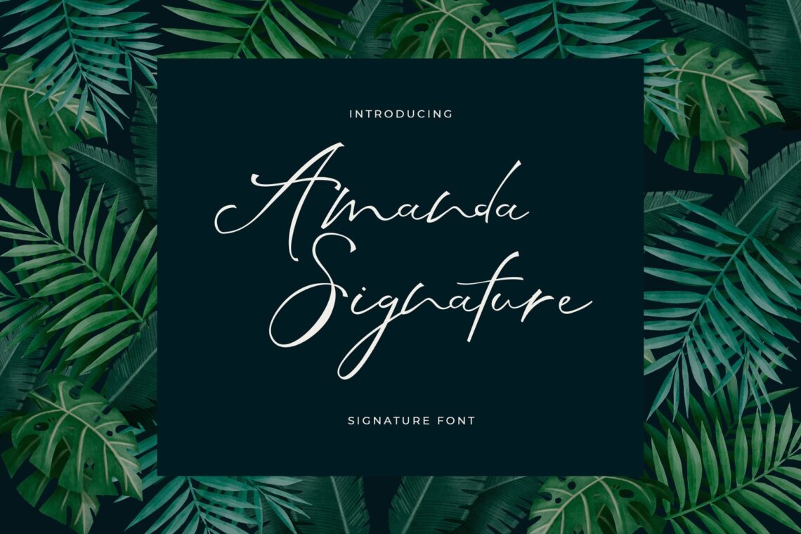 fonts amanda signature