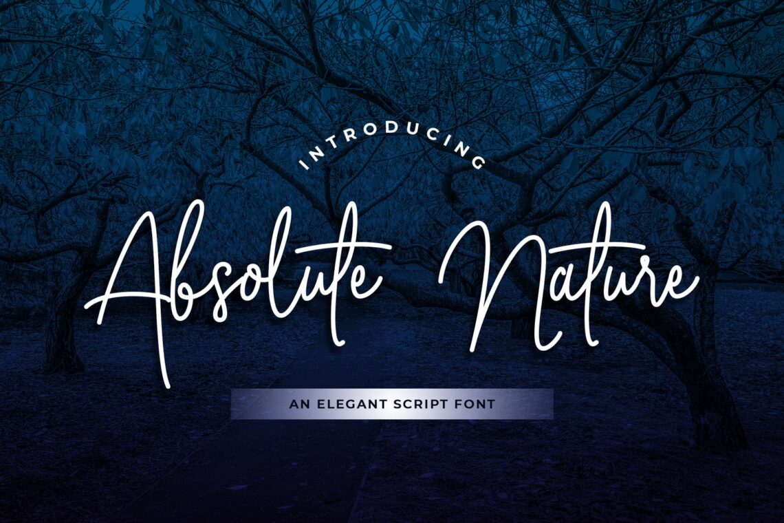 Absolute Nature Handwritten Script Font