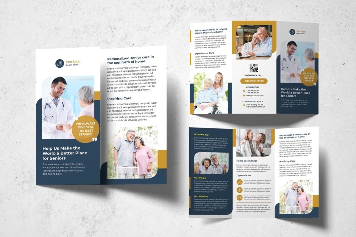 trifold brochure elderly health services 1