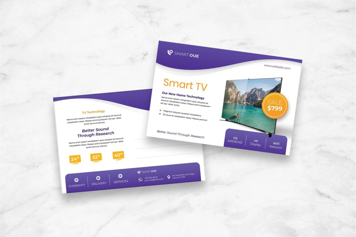 postcard smart tv product