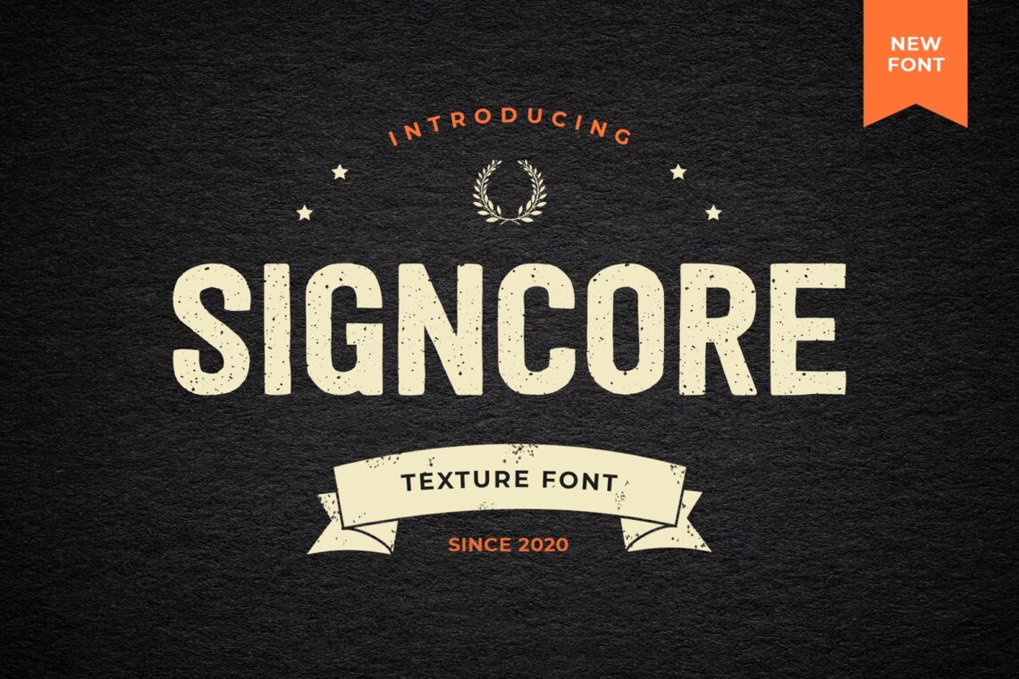 fonts signcore texture