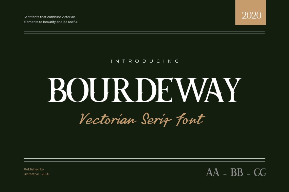 fonts bourdeway serif