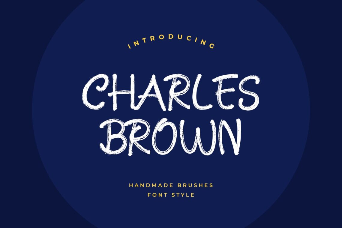 fonts charles brown brush