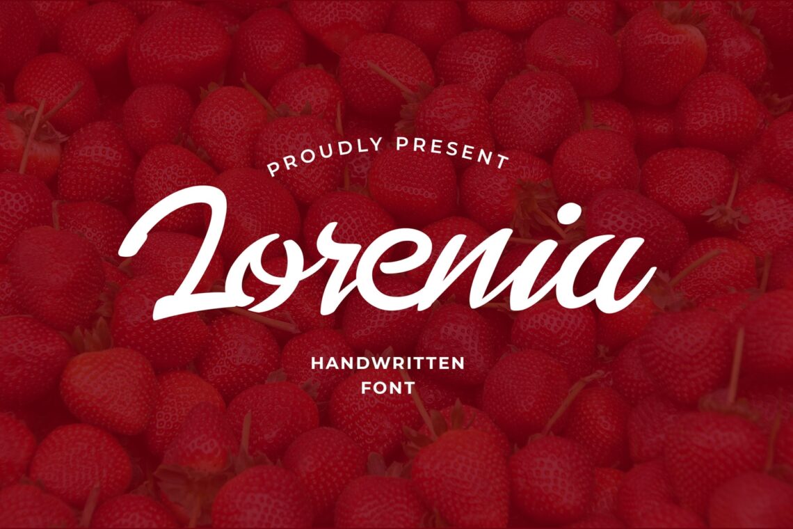 fonts lorenia handwritten