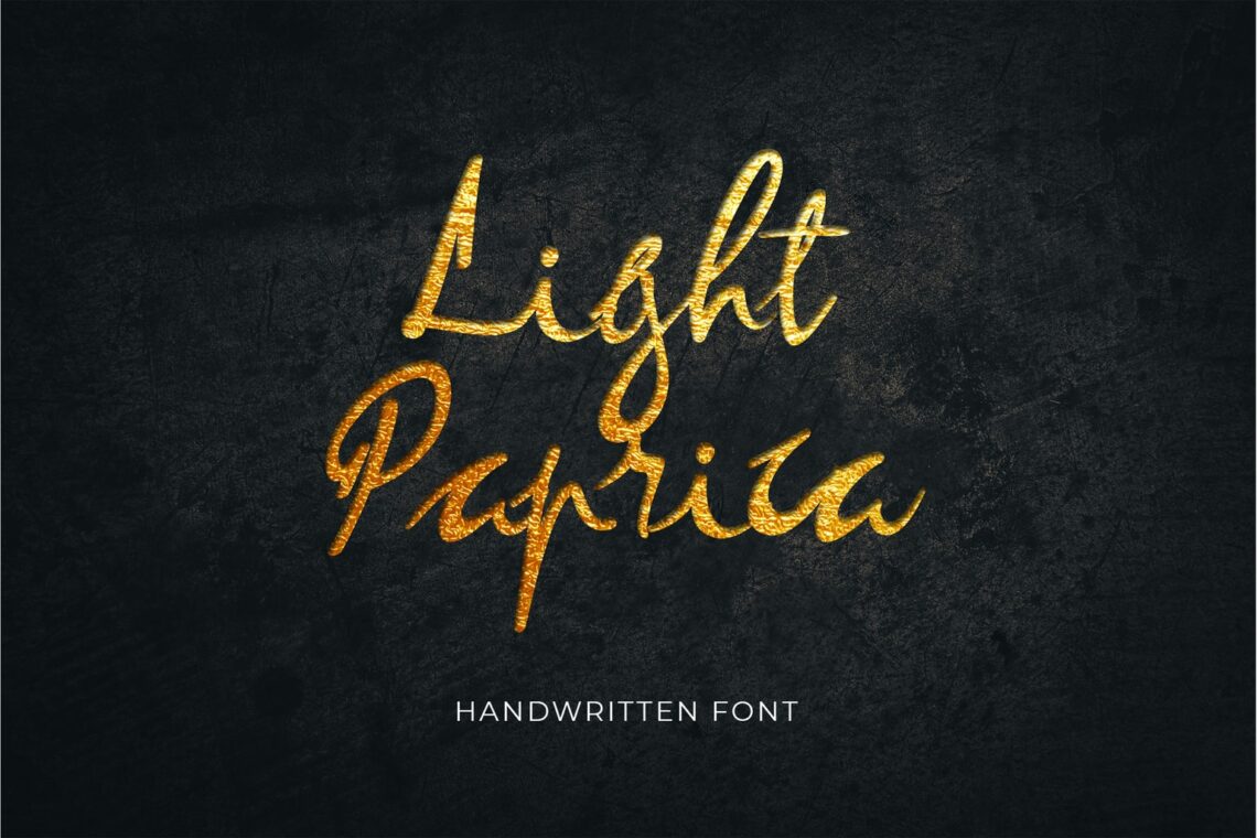 Light Paprica Handwritten