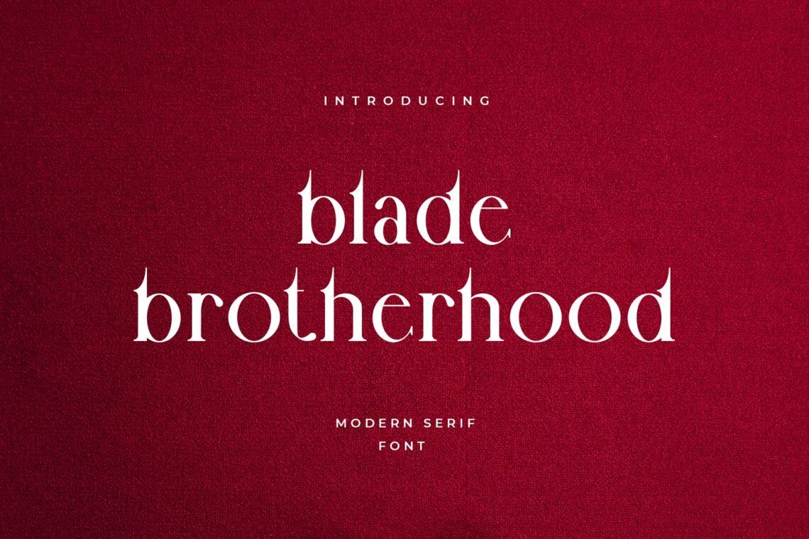 fonts blade brotherhood