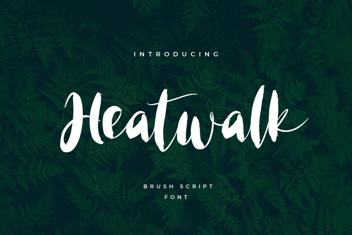 fonts heatwalk brush script