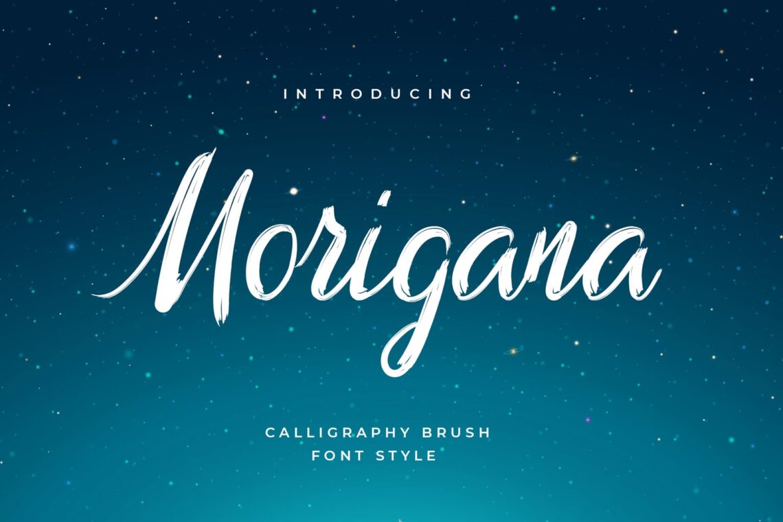 Morigana Hand Brush Calligraphy Font