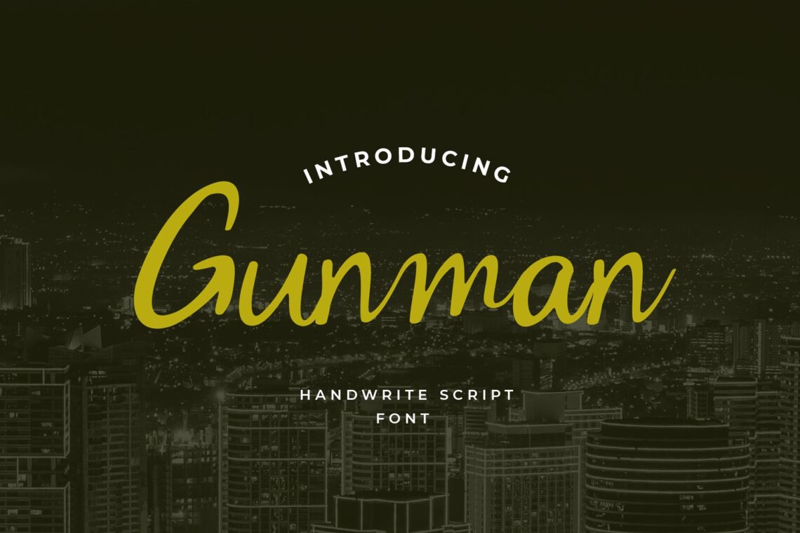 fonts gunman script