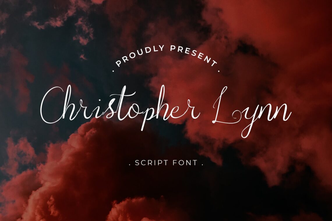 fonts christoper lynn script