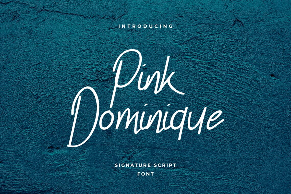 fonts pink dominique script 1