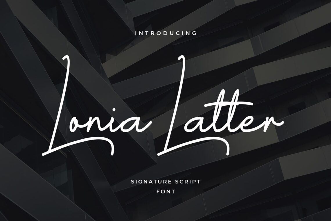 fonts lonia latter script