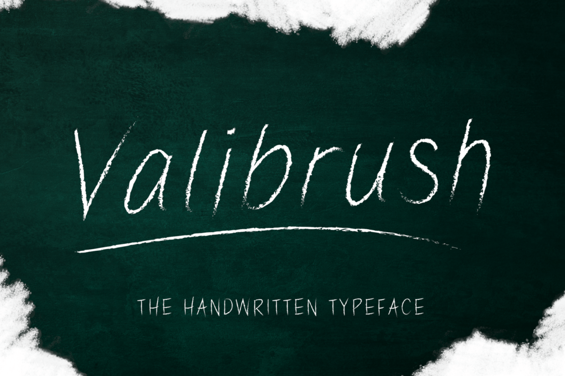 fonts valibrush handwritten