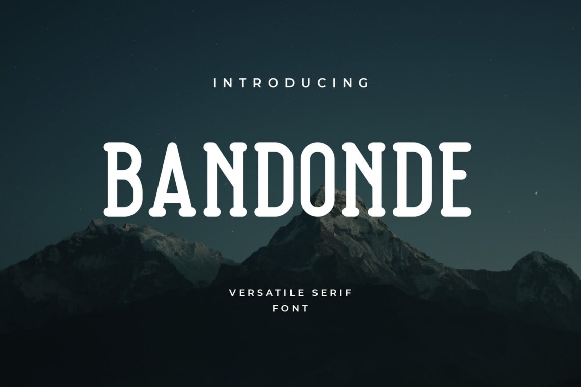 fonts bandonde versatile serif