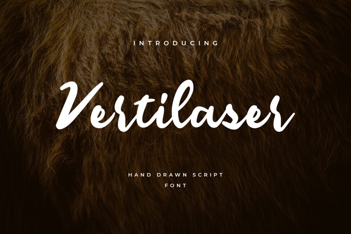 fonts vertilaser handrawn script