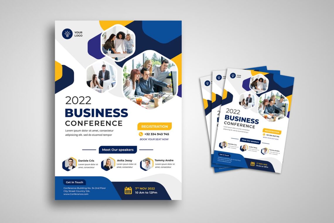 Корпоративный 3.0. Business Conference Design. Business Flyer. 2022 Креатив.