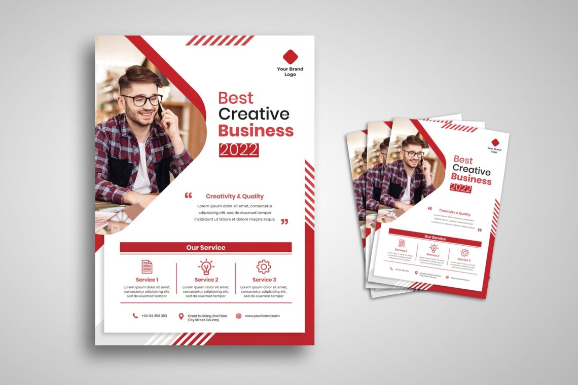 flyer best creative business