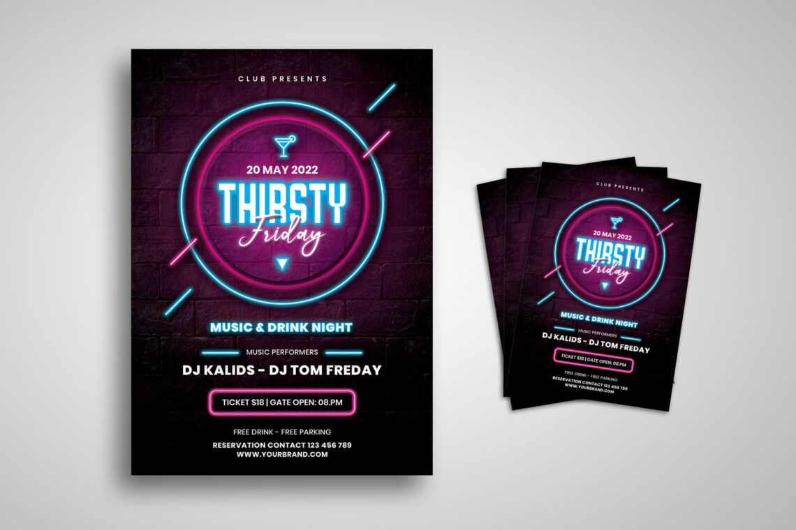 flyers templates music