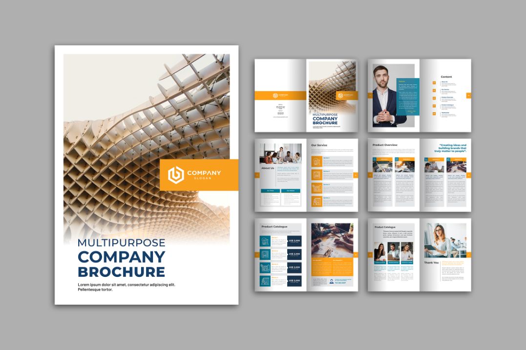  template brochure design- Multipurpose Company 2