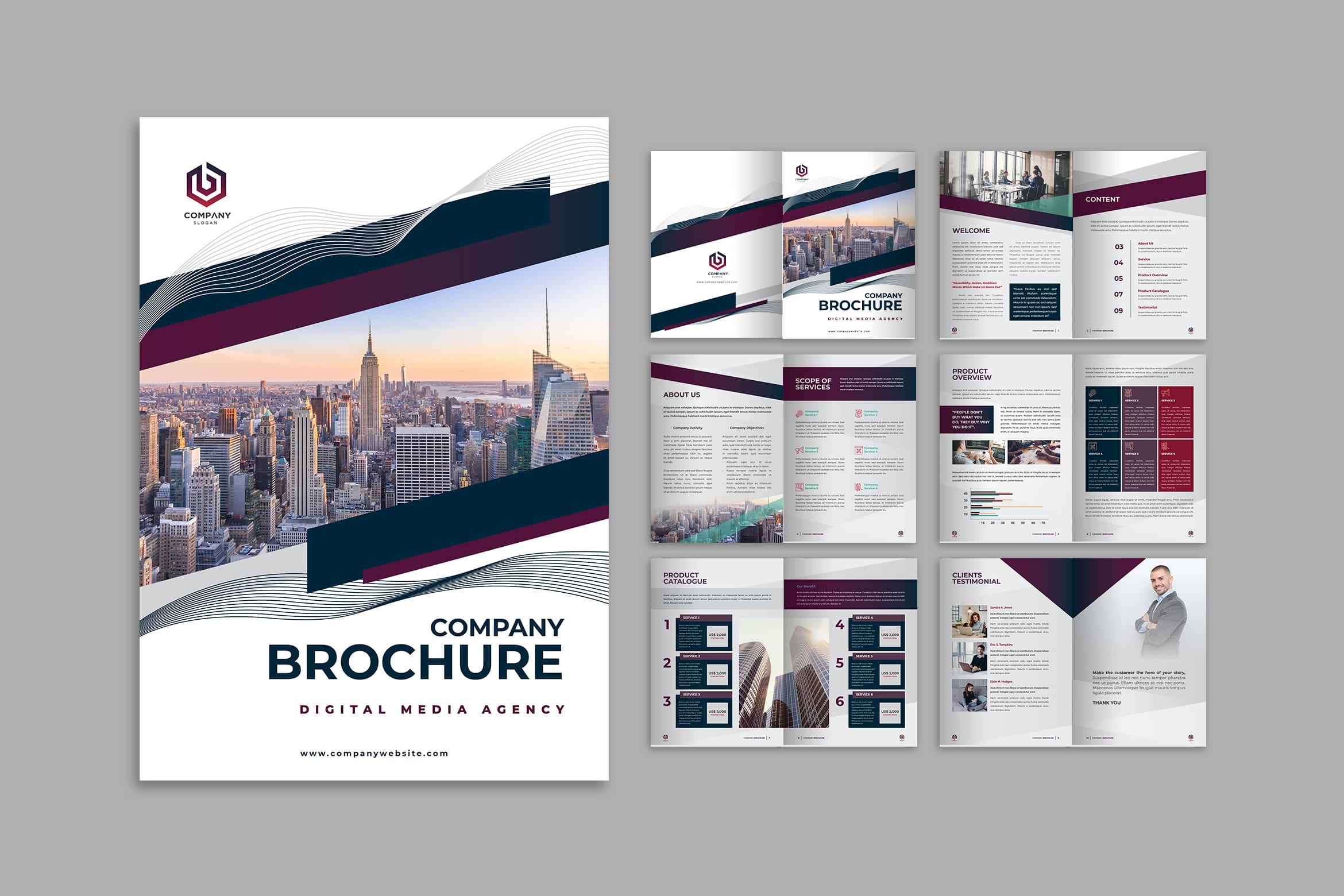 20 Best Brochure Design For Digital Agency Ui Creative