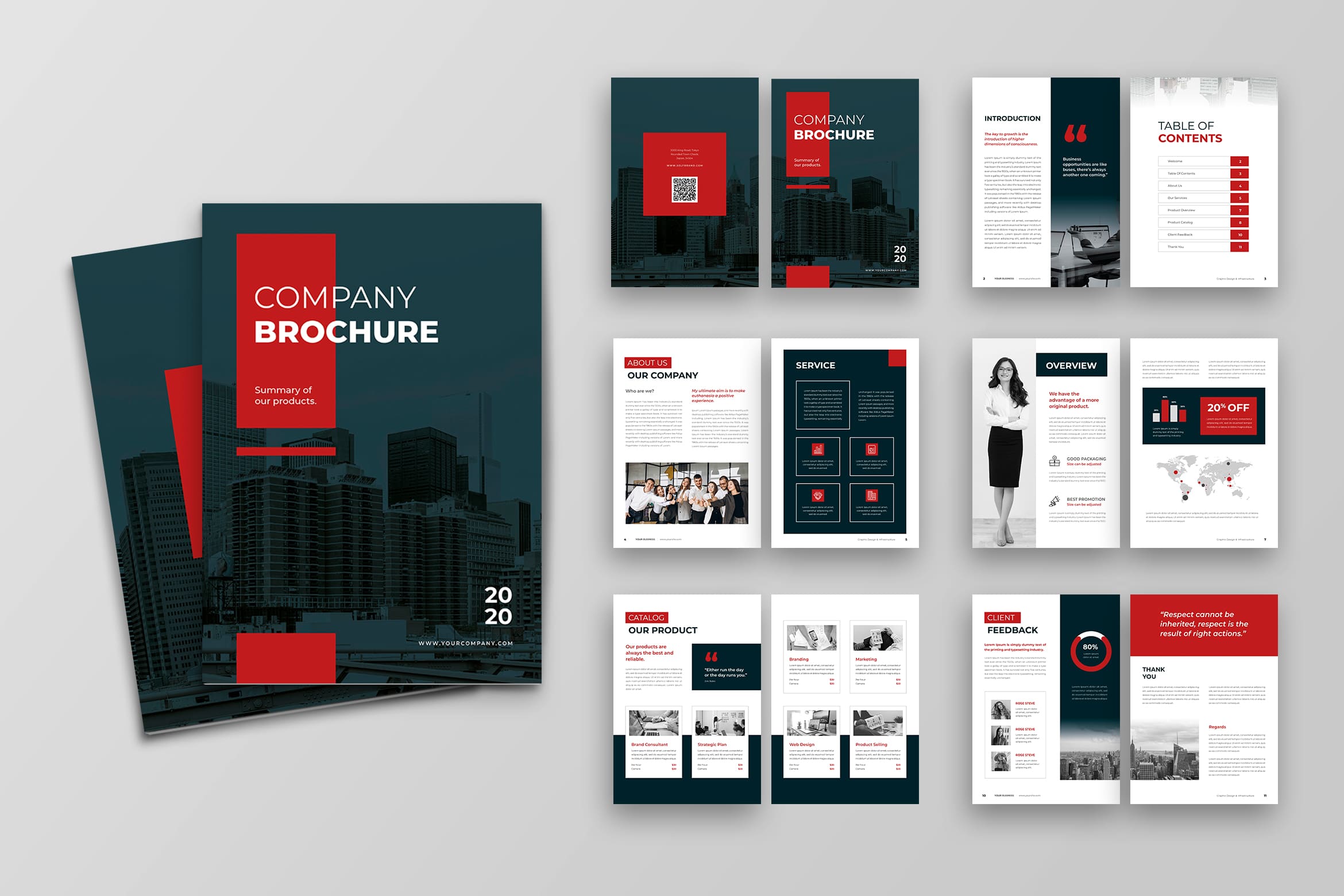 Brochure Company Brochure UI Creative