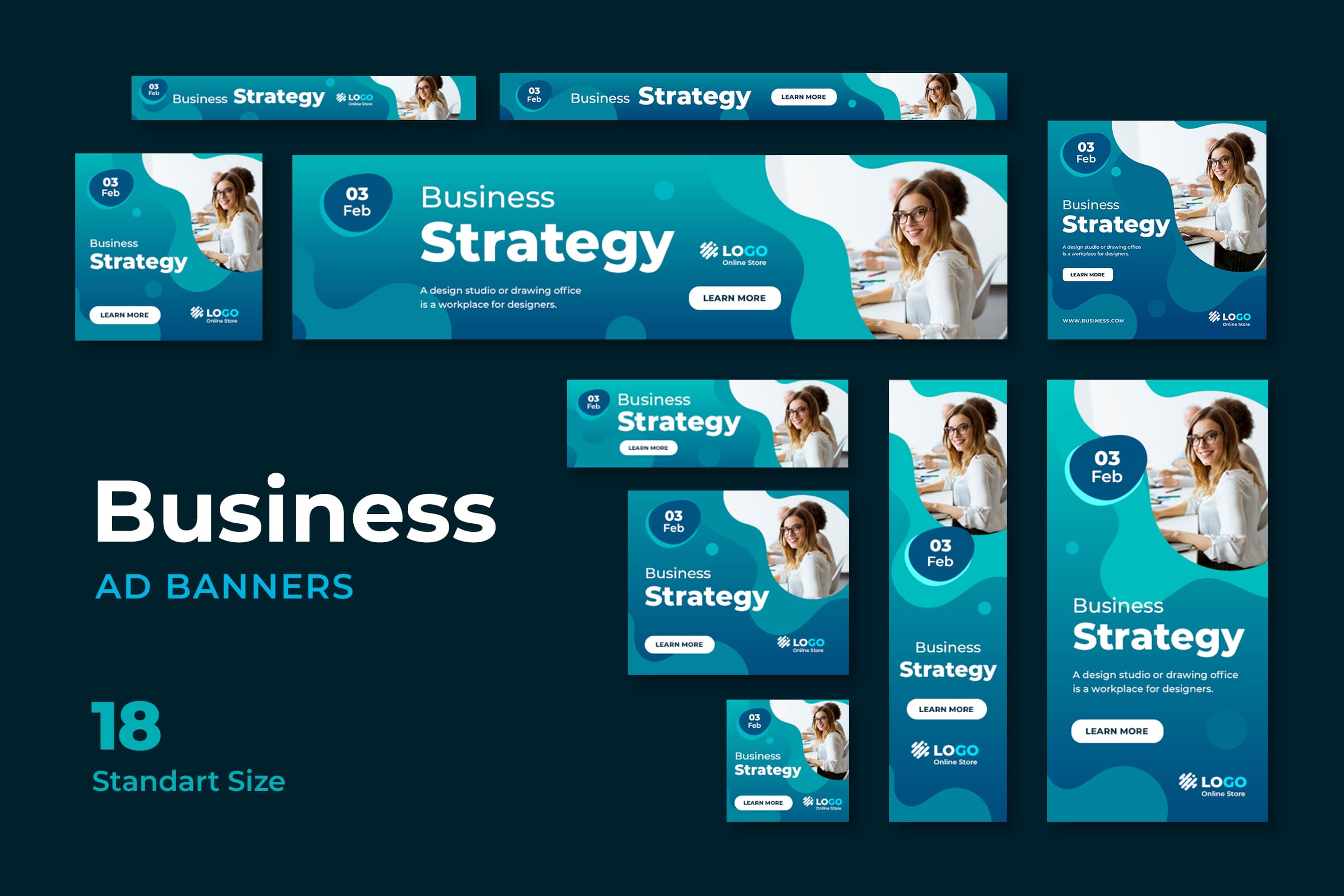 Google Ads Web Banner – Business Strategy - UI Creative