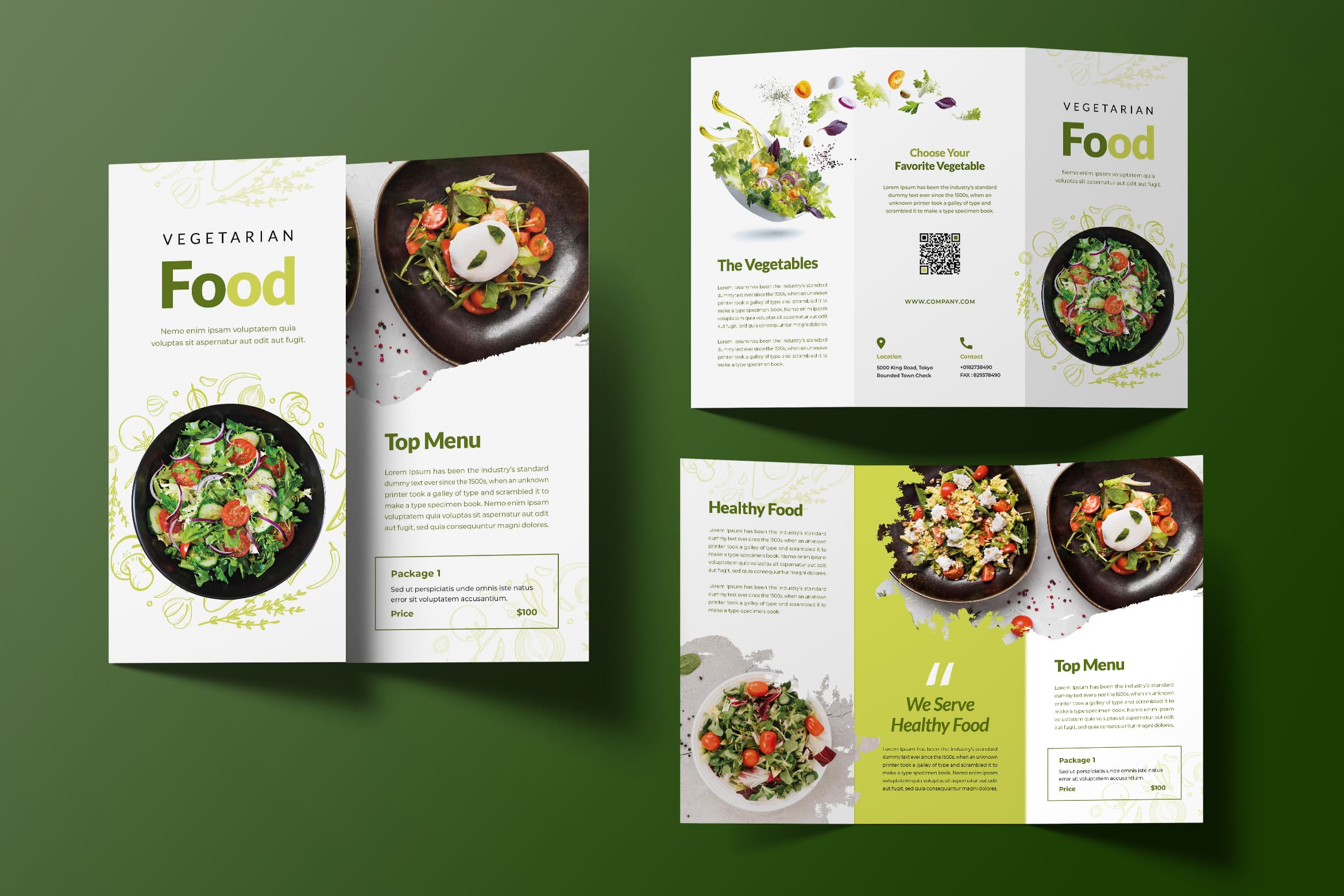 food brochure templates