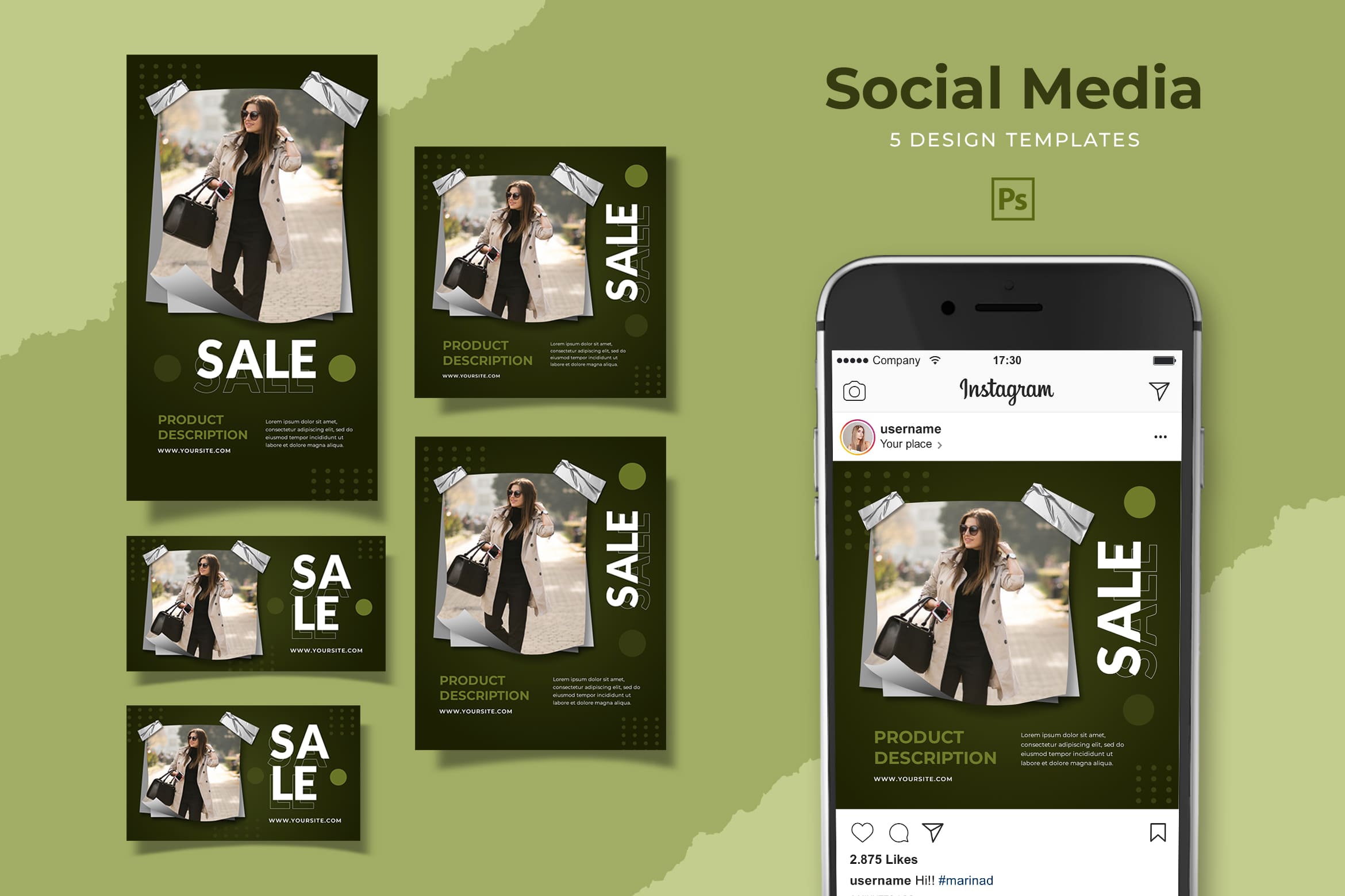 social media template