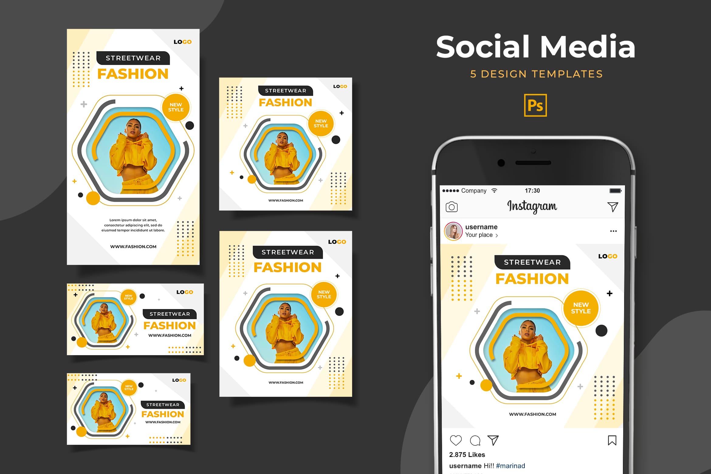 social media template