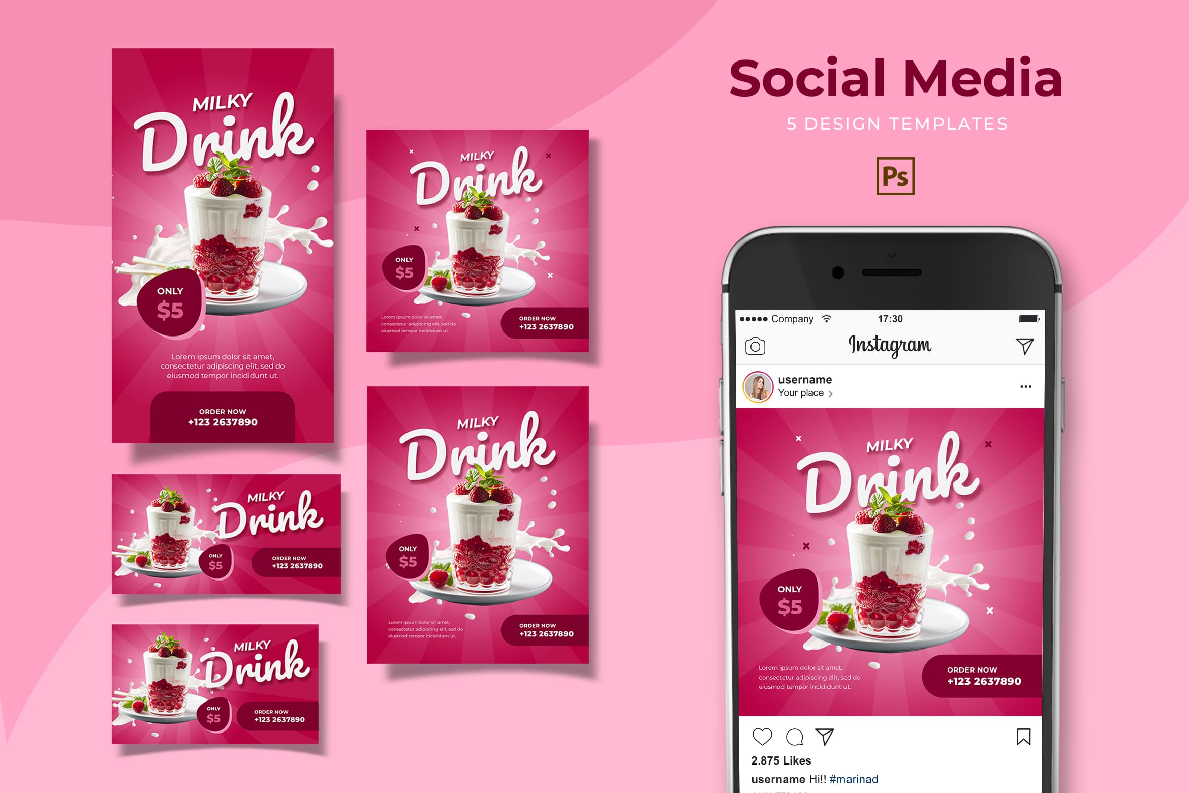 social media template