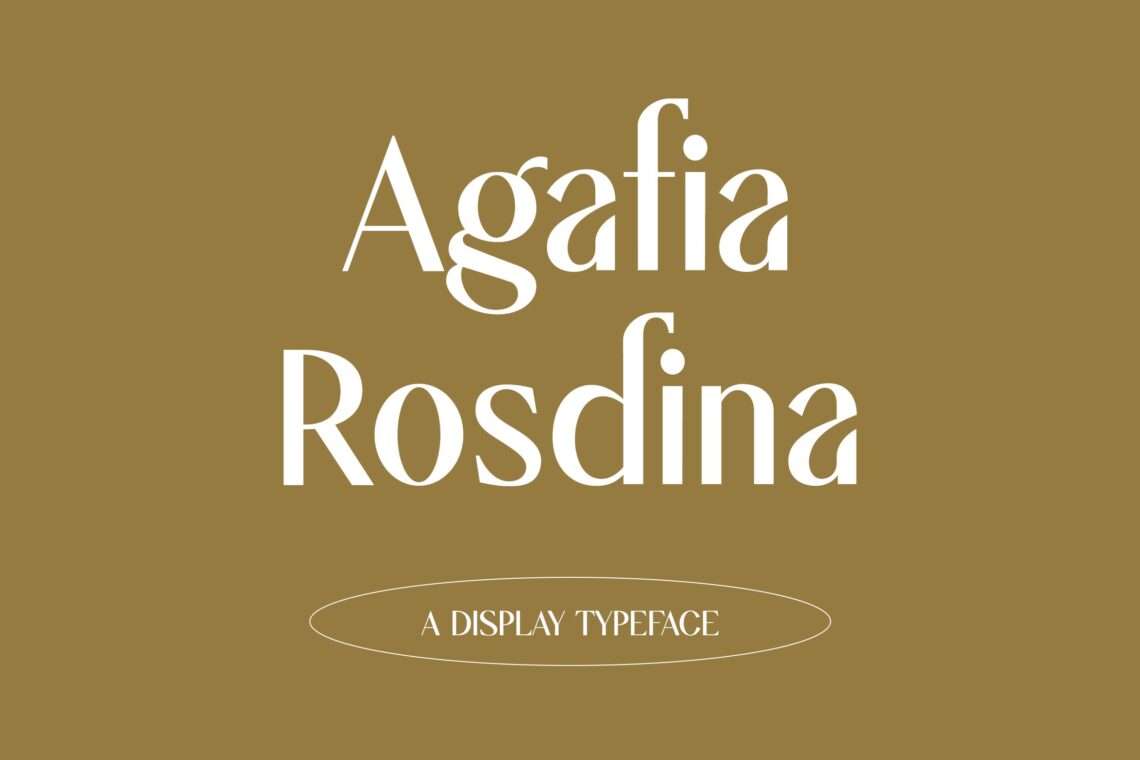 Agafia Rosdina Modern Serif Font