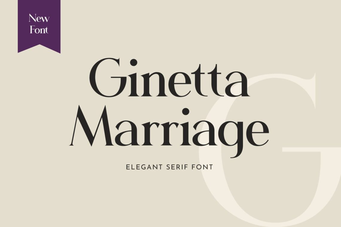 Ginetta Marriage Serif Font