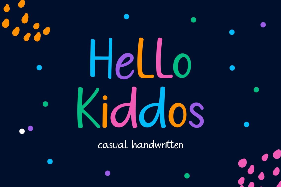 Hello Kiddos Display Font