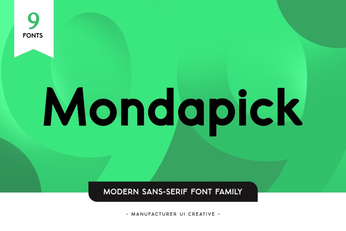 Mondapick Sans Serif Font Family