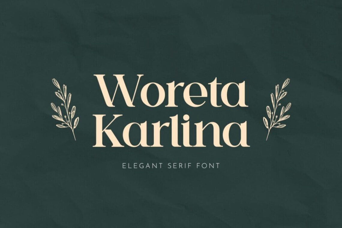 Woreta Karlina Serif Font