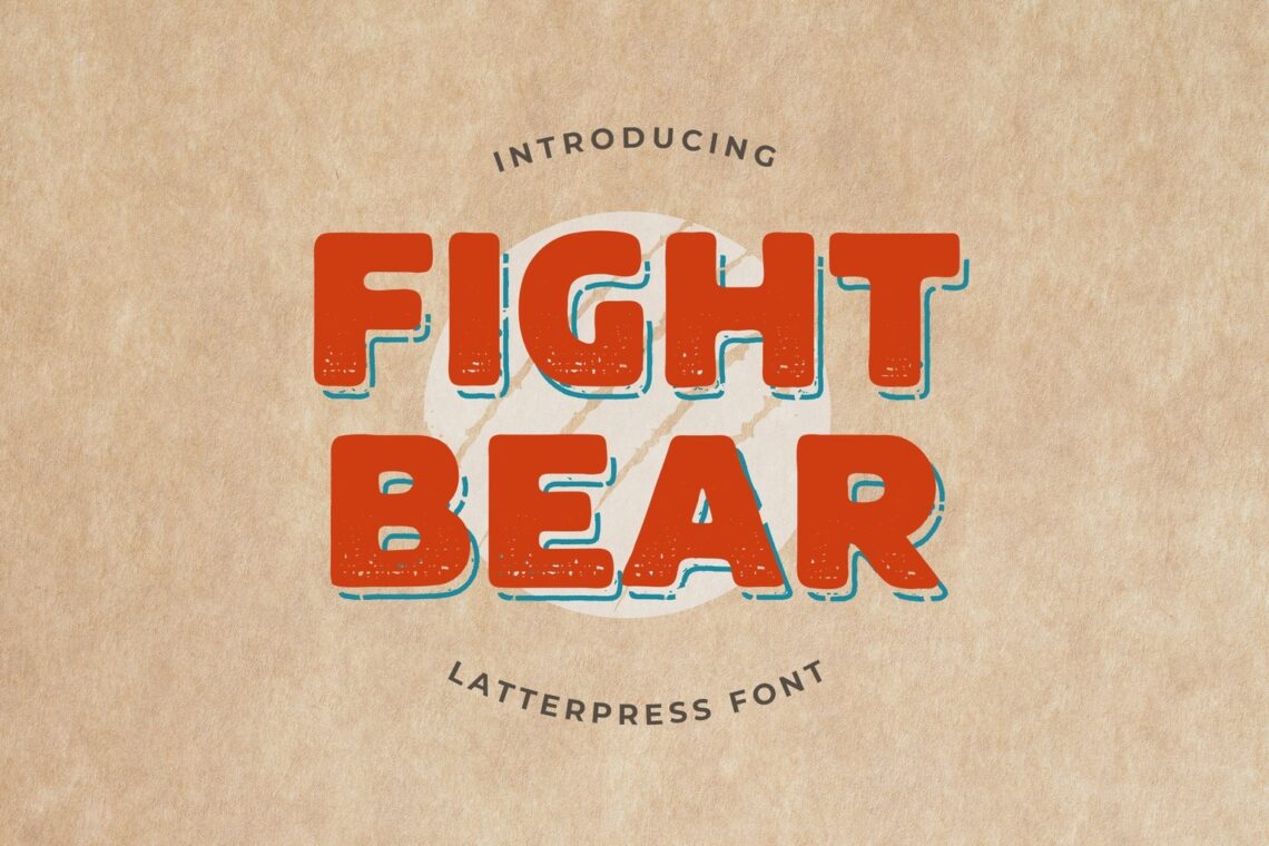 Fight Bear Display Typeface Font