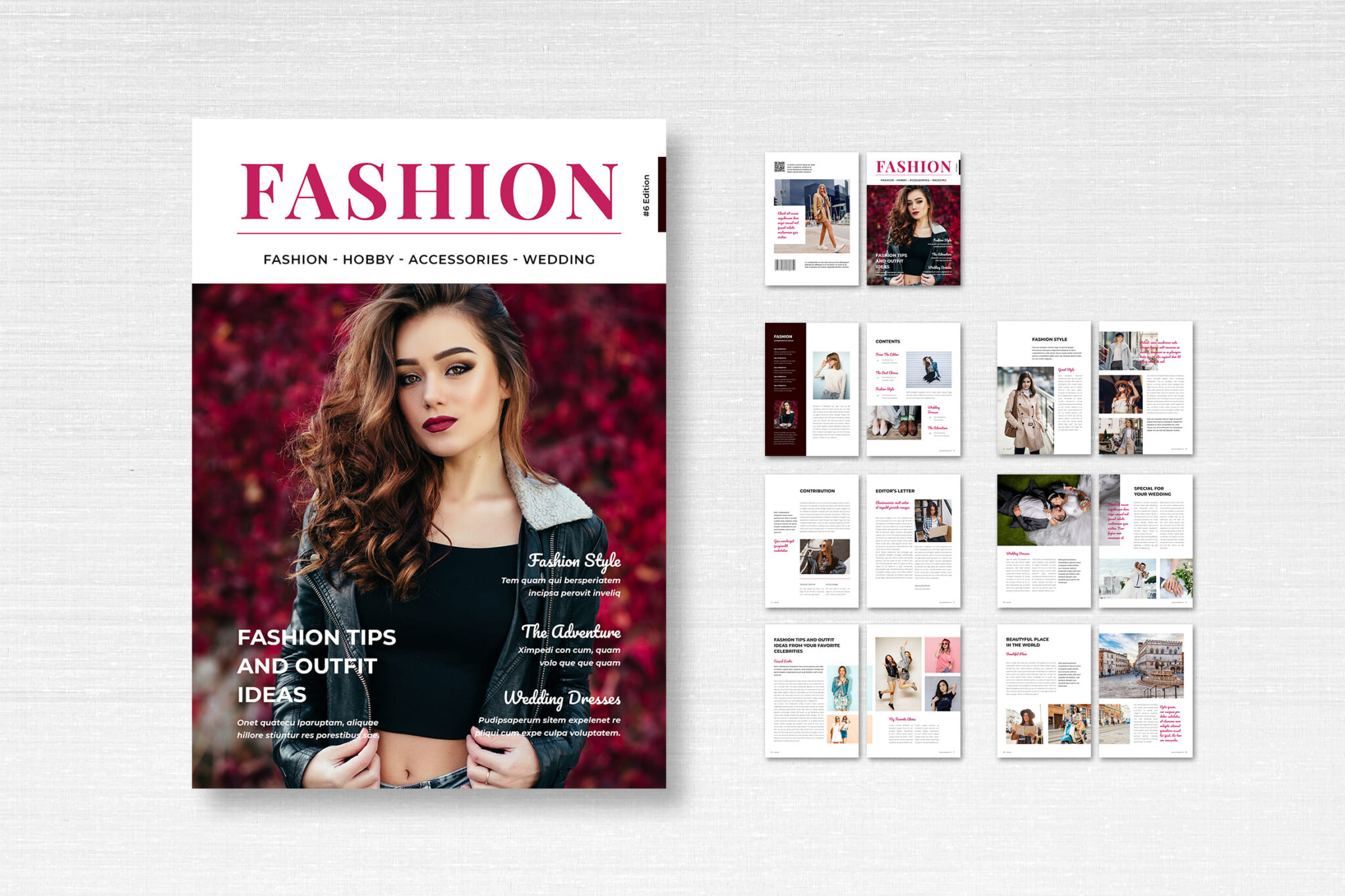 Fashion Mode Magazine Template