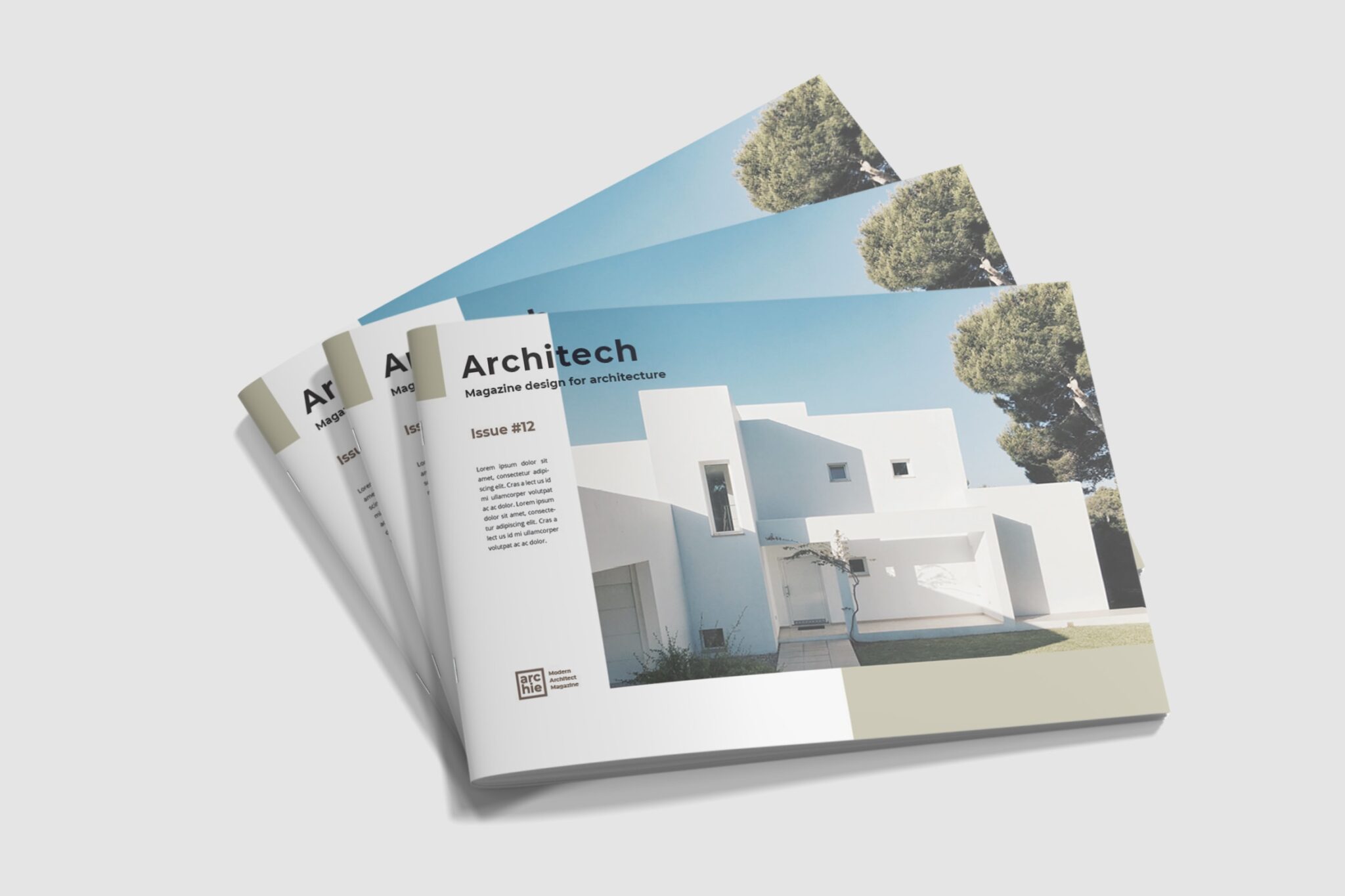 how to create a custom magazine template - Architect Design Landscape Magazine