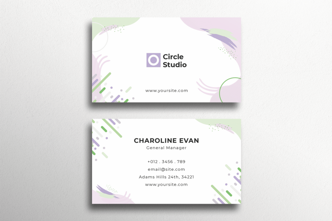 what are standard business card dimensions - Minimalist Design Business Card