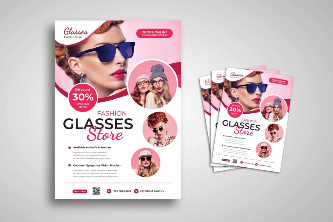 Fashion Glasses Store Flyer