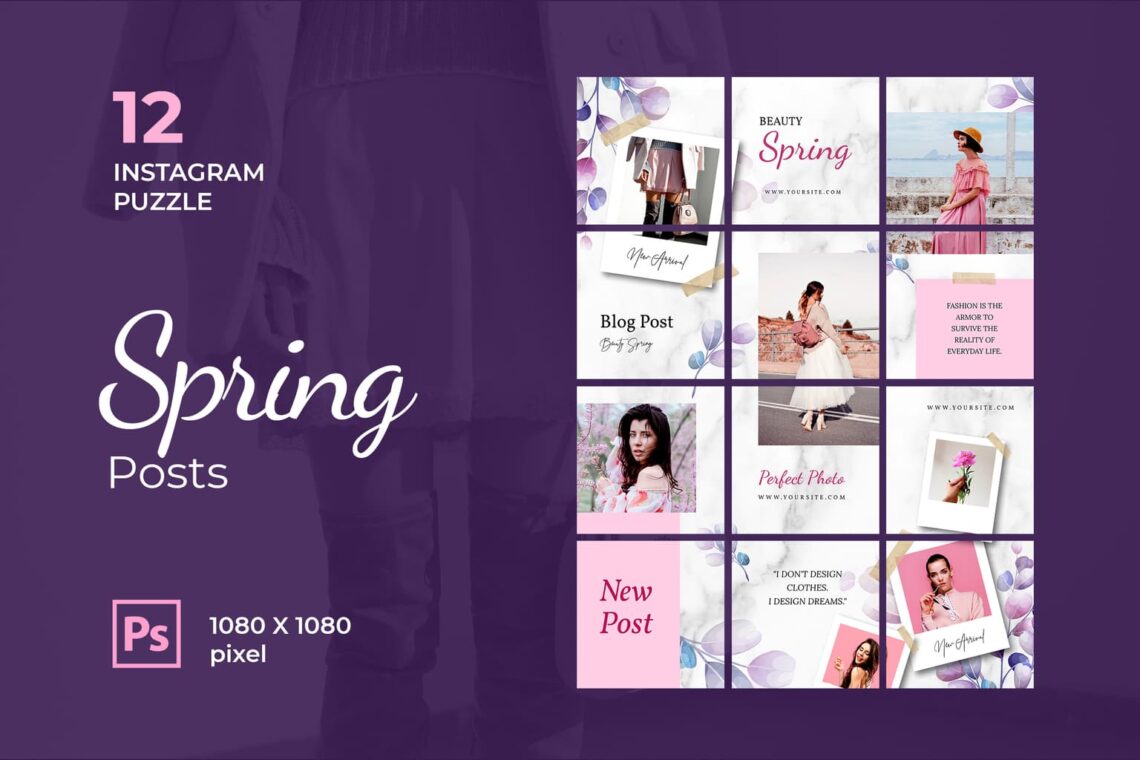 Beauty Spring Posts Instagram Puzzle