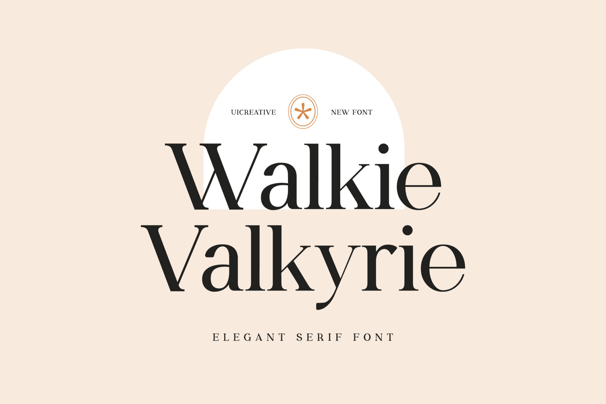 classy modern serif font - Walkie Valkyrie Serif Font Family