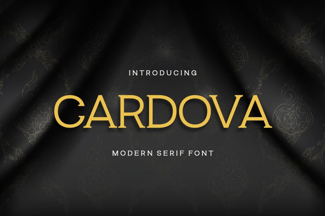 modern serif font examples - Cardova Modern Serif Font