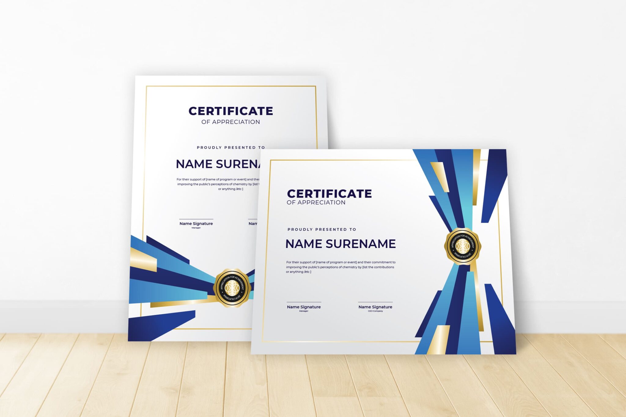 award certificate template word - Champion Themes