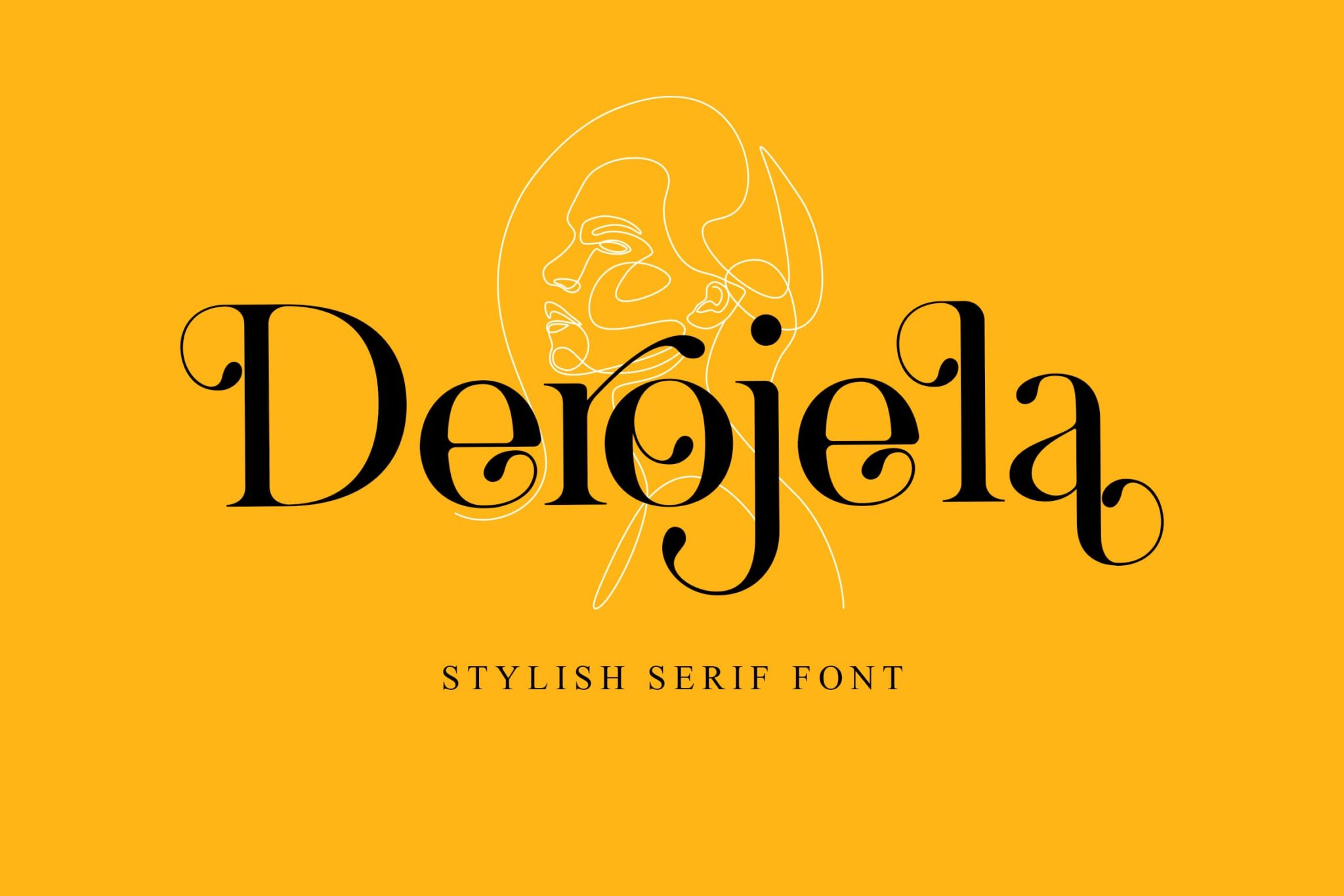 caligraphy font online - Derojela Serif Font