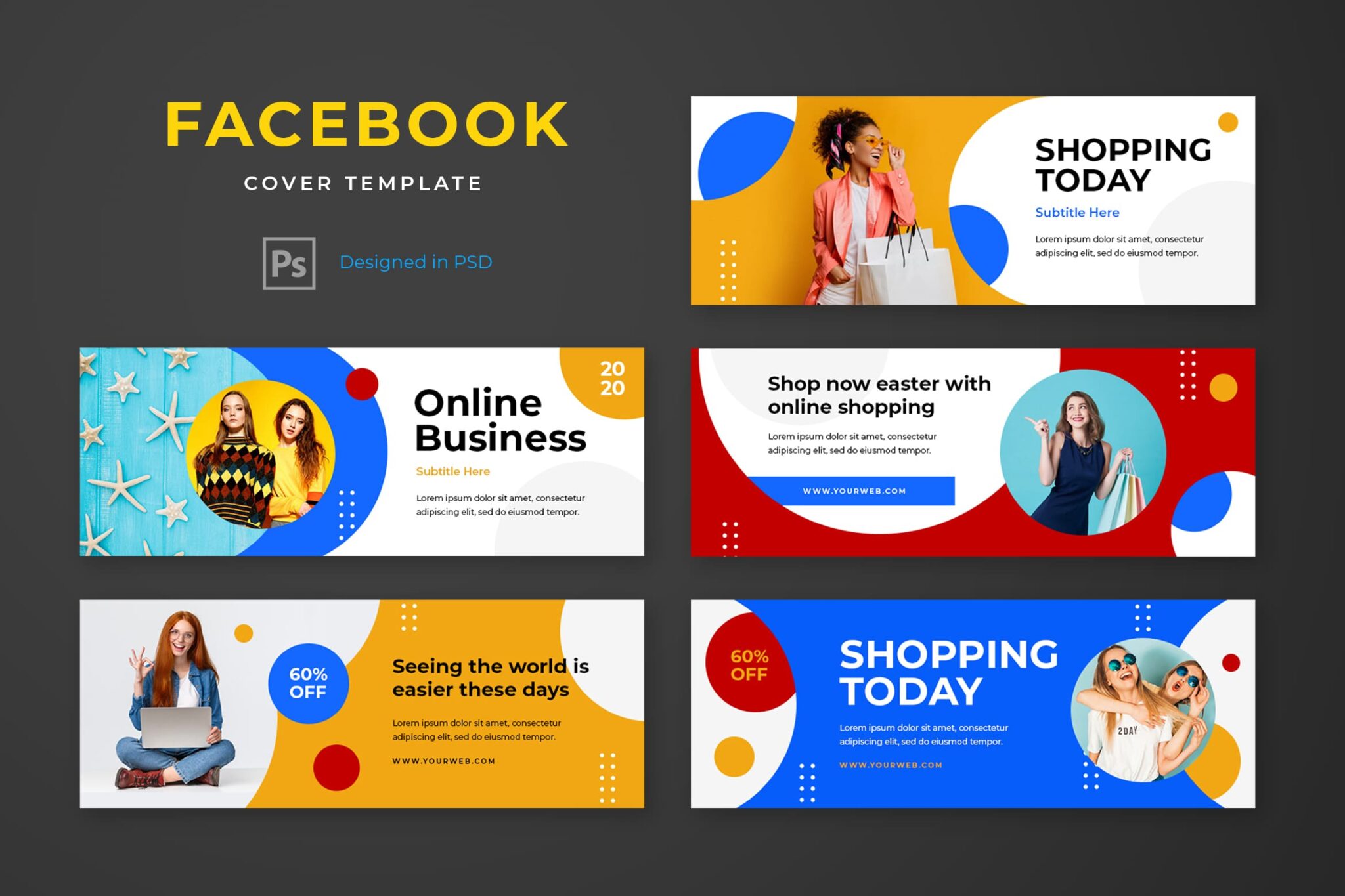 Online Shopping Facebook Cover