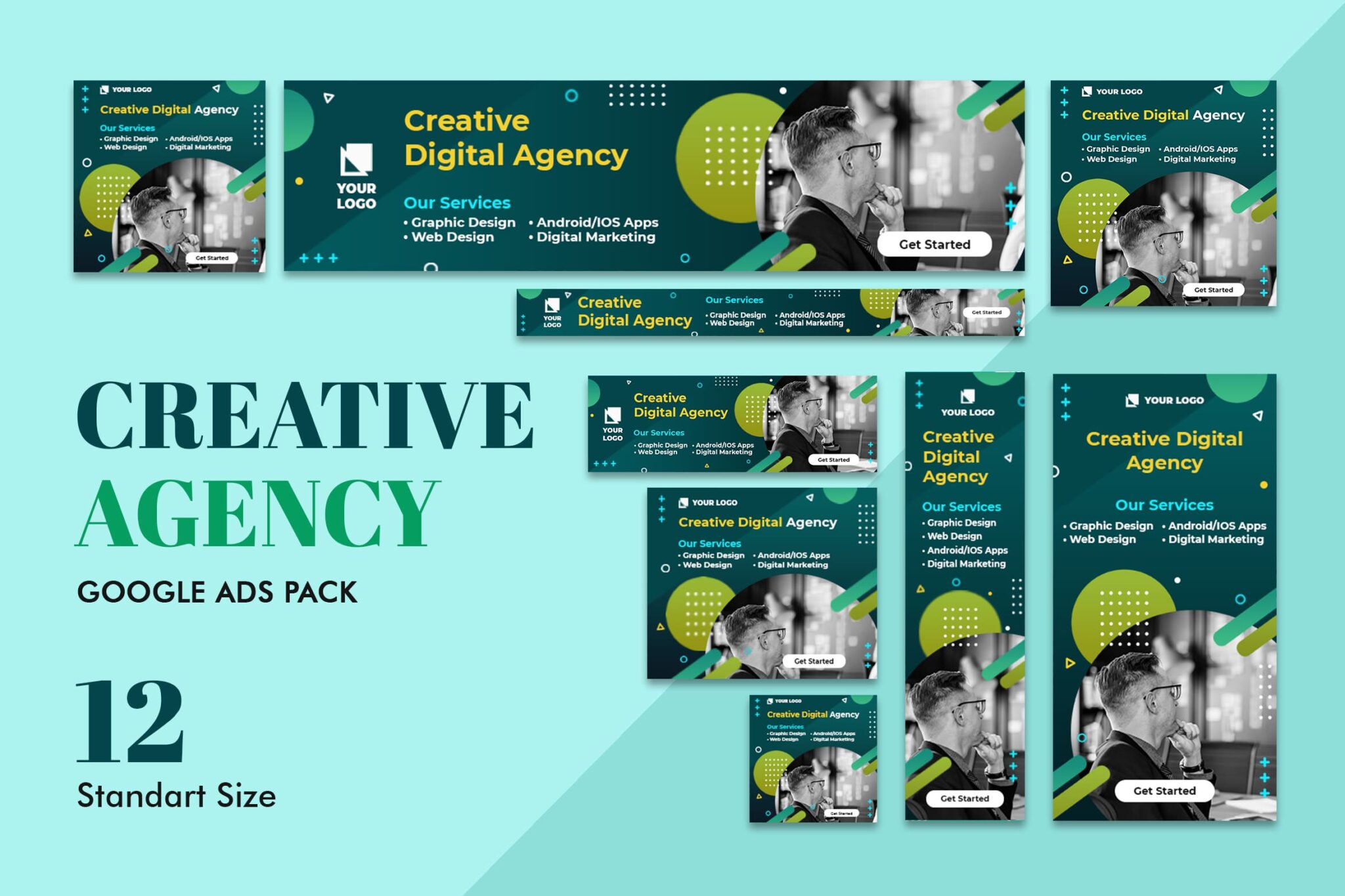 Google Ads Web Banner – Creative Agency - dimensions for web banner 