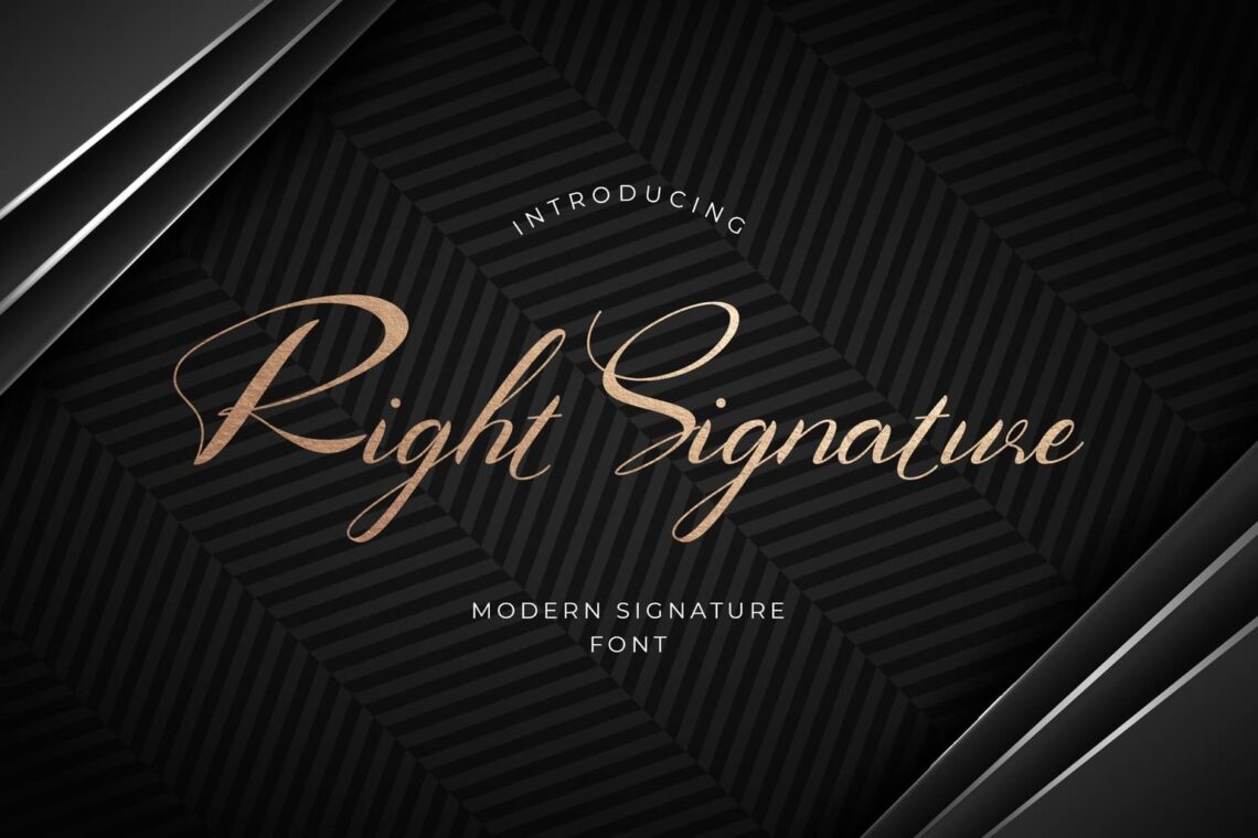 Right Signature Font