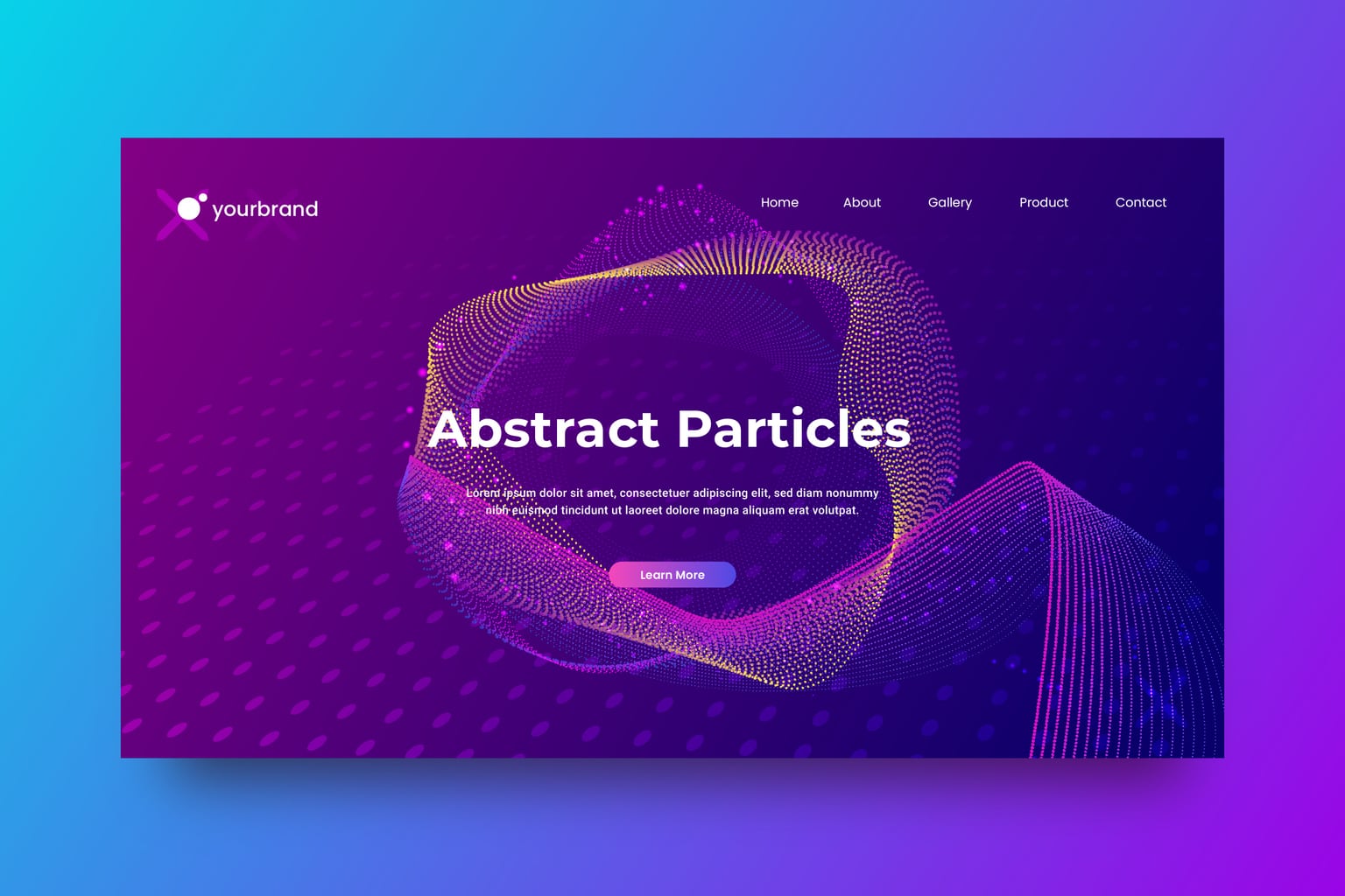 Abstract Background – Colorful Particles