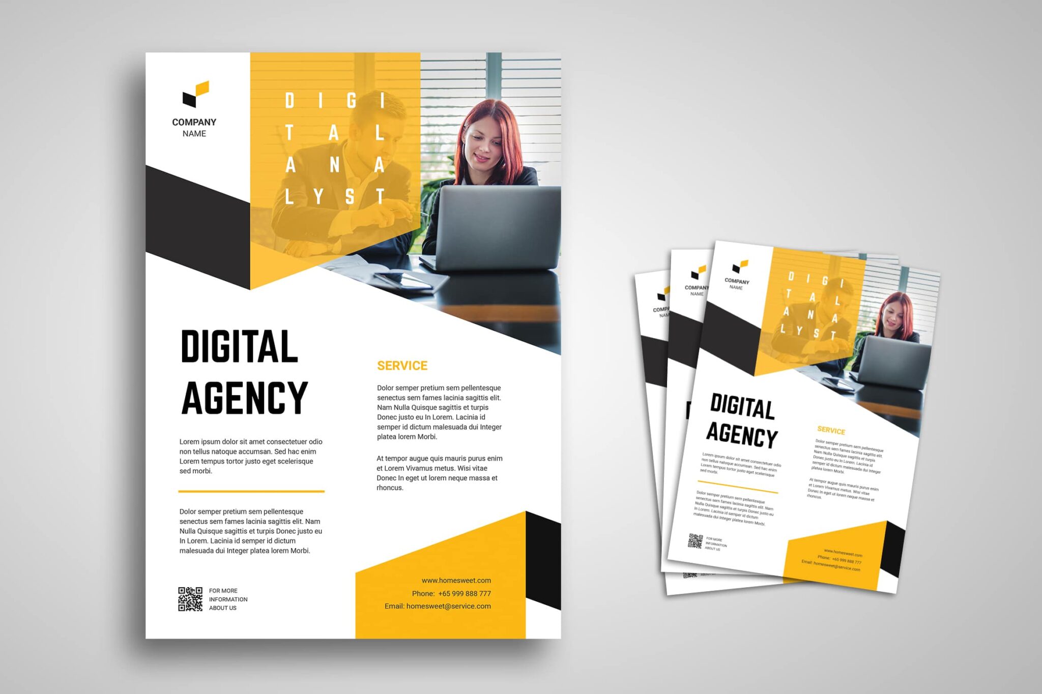 Flyer Template – Digital Analyst Company